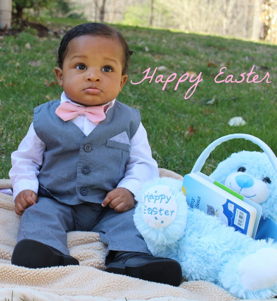 baby wearing sunday bests easter picture ideas