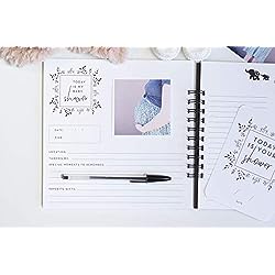 Pregnancy Journal, Black and White: A nine-month journal to document every important pregnancy milestone