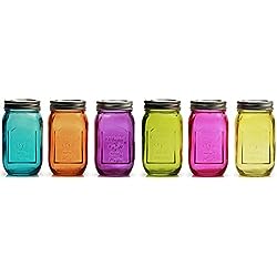 Colored Glass Jars