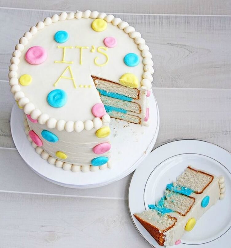 It’s a… polka dots gender reveal cake gender reveal cake ideas It’s a… polka dots gender reveal cake gender reveal cake ideas