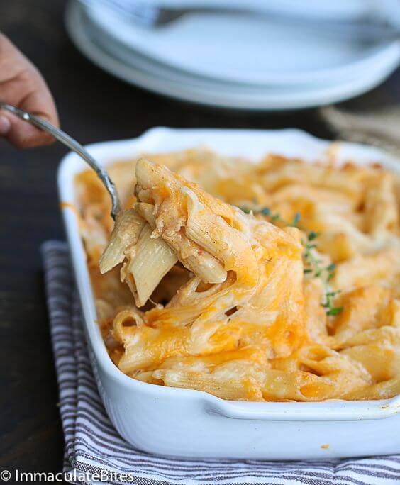Christmas Baby Shower Mac and Cheese