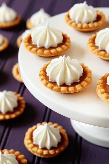 Christmas Baby Shower Food mini pumpkin pies Christmas Baby Shower Food mini pumpkin pies