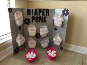 Diaper Pong game Diaper Pong game